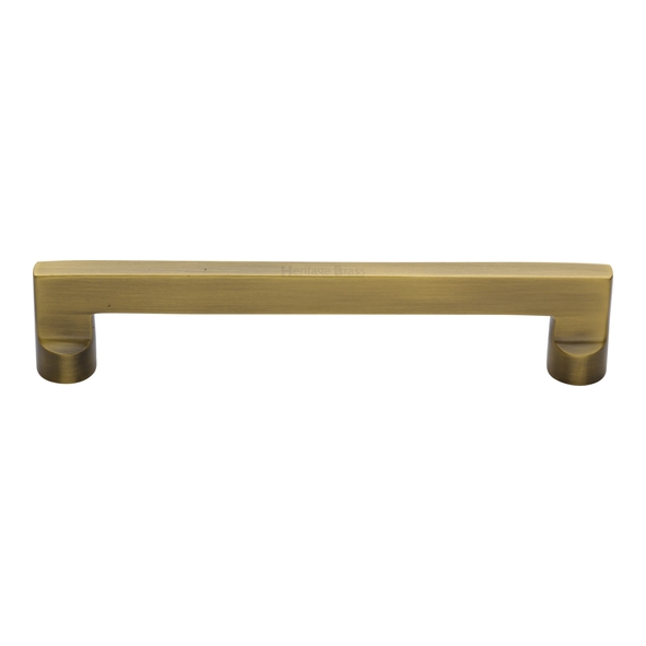C0345 160-AT • 160 x 179 x 35mm • Antique Brass • Heritage Brass Trident Cabinet Pull Handle